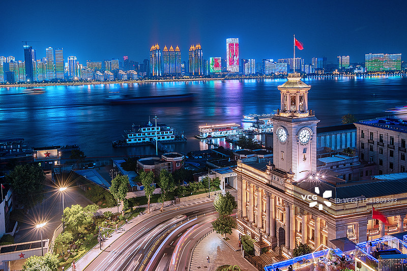 江汉关夜色图片素材