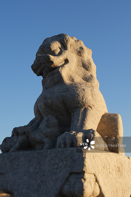 颐和园狮子图片素材