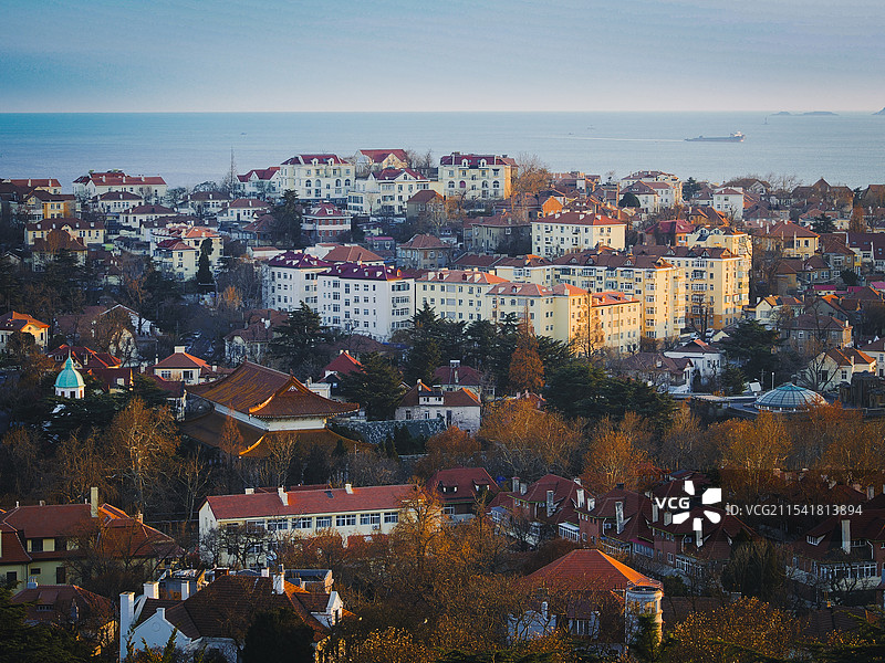 青岛信号山顶图片素材