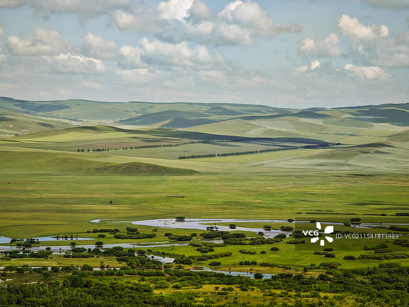 静静流过的额尔古纳河图片素材