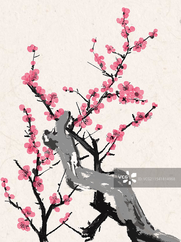 水墨梅花图片素材