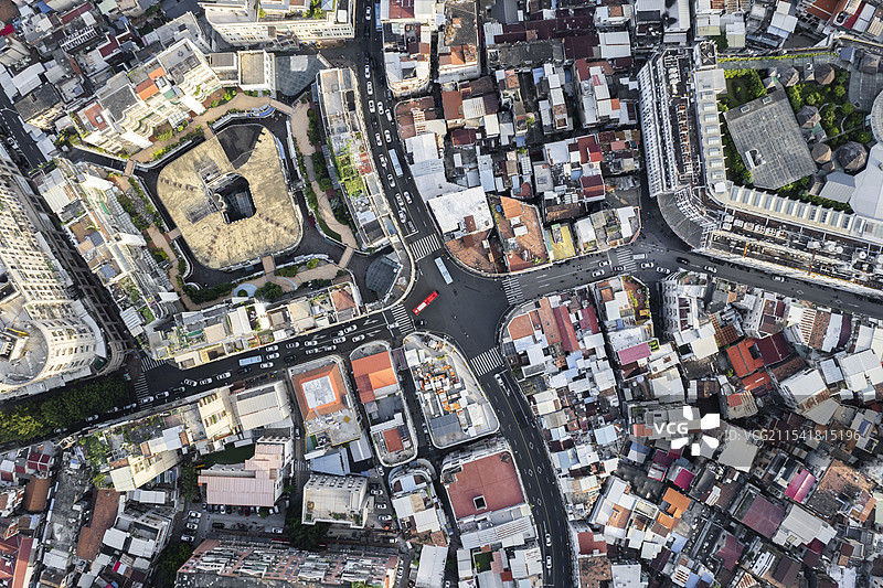 厦门中山路俯拍风光图片素材