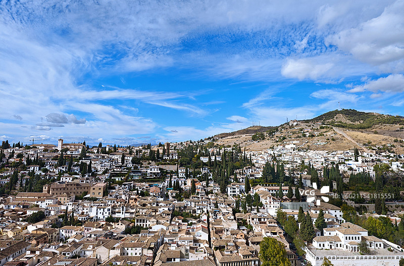 格拉纳达阿尔拜辛老城区图片素材