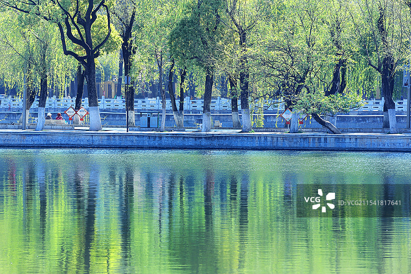 中国云南省昆明市翠湖公园景区风光图片素材