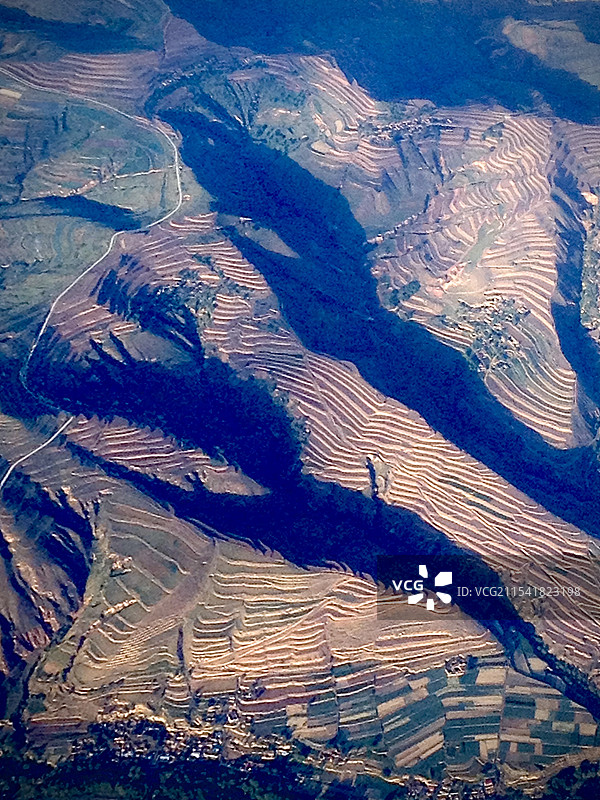 陕北高原高视角图片素材