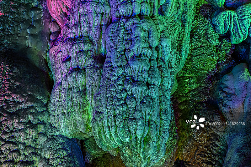 广西桂林七星景区七星洞钟乳石图片素材