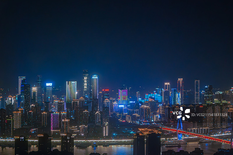 夜晚的重庆夜景图片素材