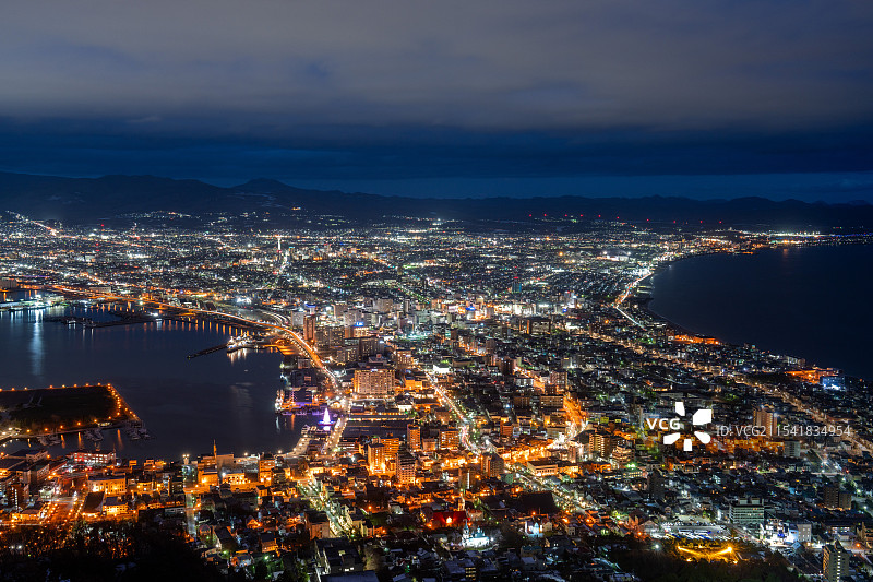 日本北海道函馆函馆山夜景图片素材