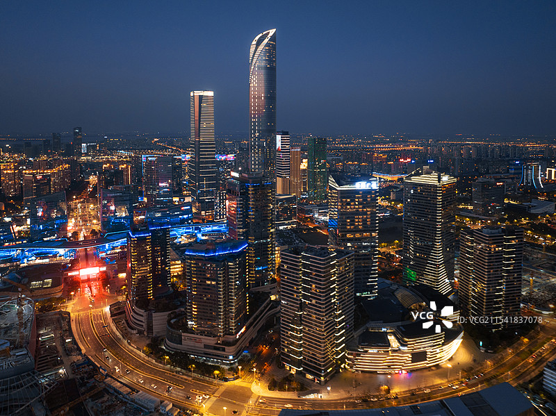 苏州工业园区湖东CBD商务区图片素材