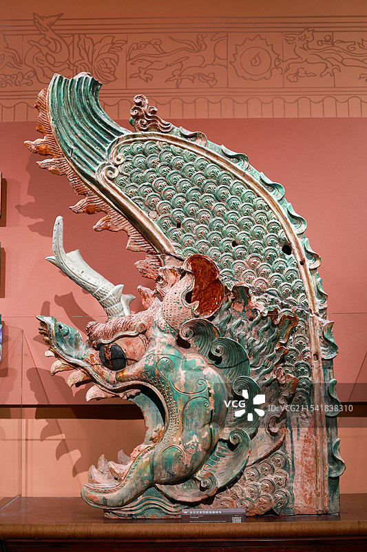 山西博物院永乐宫琉璃鸱吻图片素材