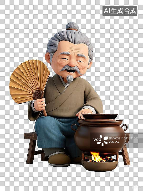 【AI数字艺术】3D卡通人物元素图片素材