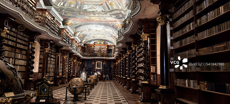 捷克布拉格～克莱门特学院图书馆图片素材