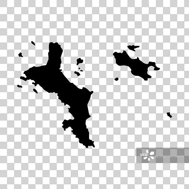 塞舌尔国家地图图片素材