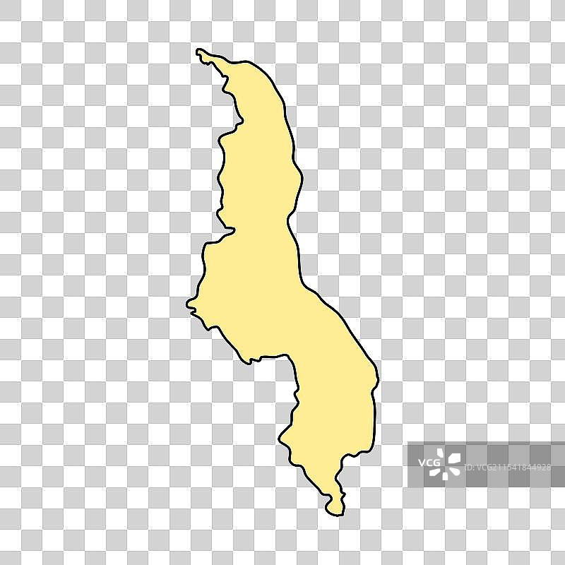 马拉维地区地图图片素材