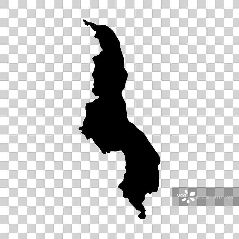 马拉维地区地图图片素材