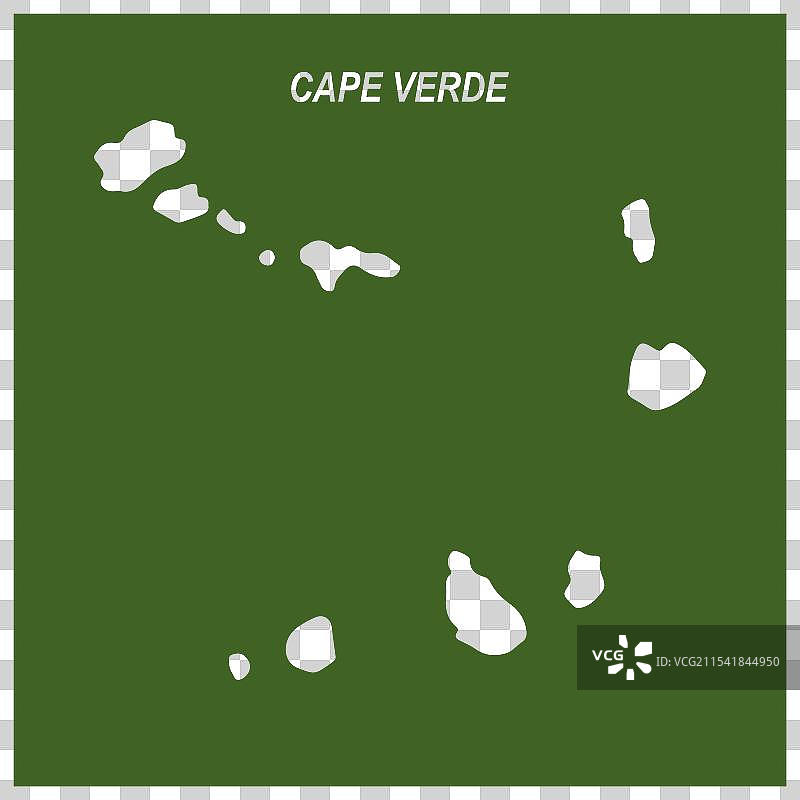 佛得角地区地图图片素材