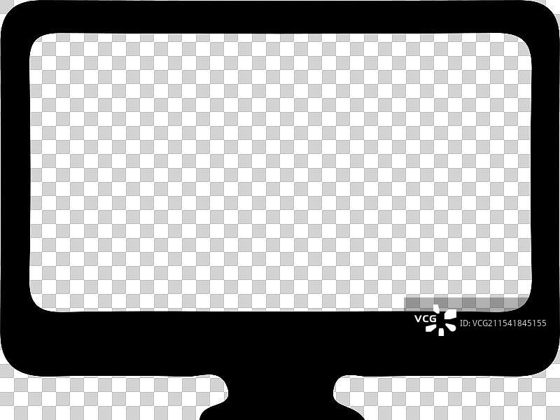 孤立的电脑设备监视器图标插图图片素材