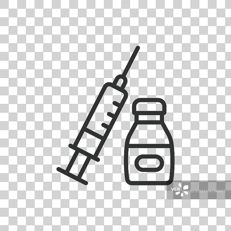 疫苗排队设计疫苗接种图片素材