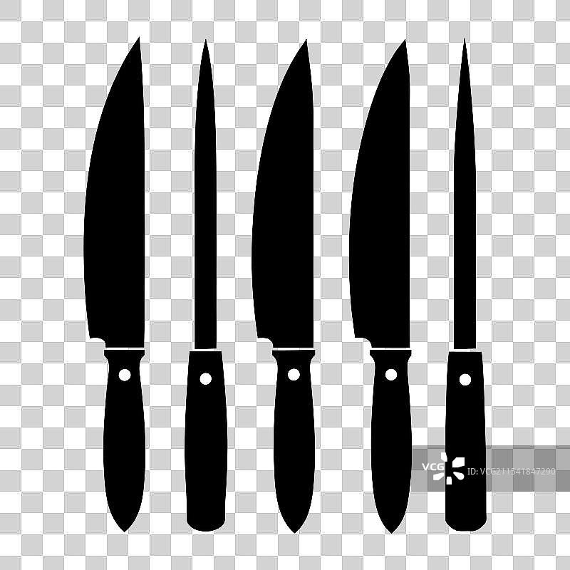 刀具轮廓套件图片素材