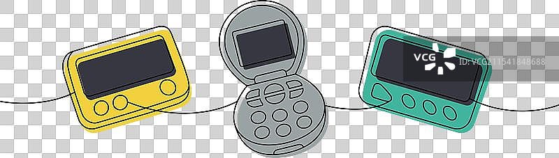 老式通信技术一行图片素材