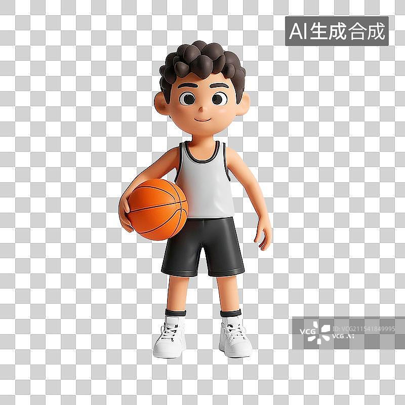 【AI数字艺术】打篮球的人图片素材