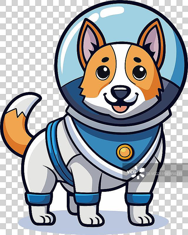 宇航小狗，犬类宇航员图片素材