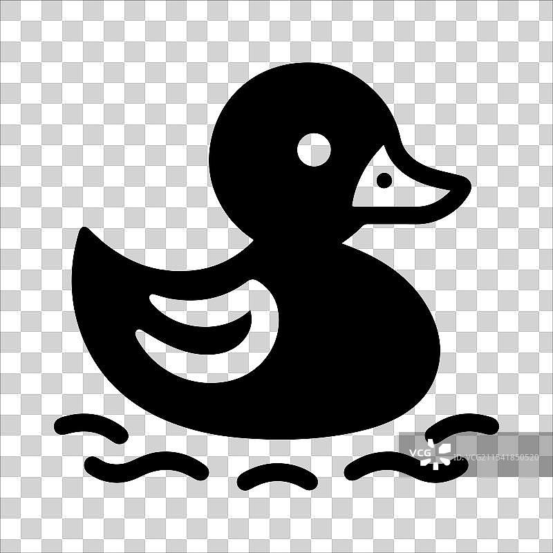 小鸭子剪影艺术图片素材