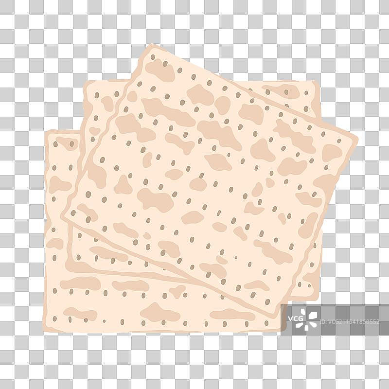 犹太传统扁平面包无酵饼图片素材