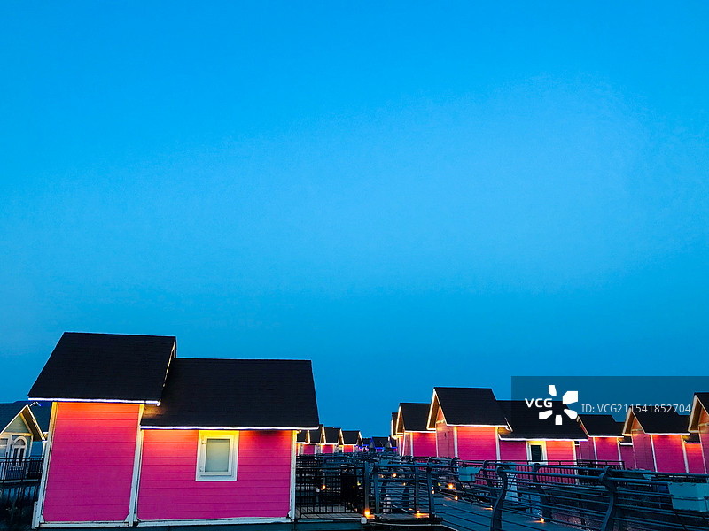 唐山乐亭月坨岛水上别墅图片素材