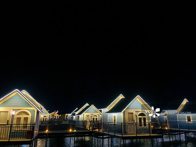 唐山乐亭月坨岛水上别墅图片素材