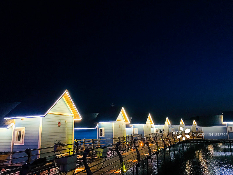 唐山乐亭月坨岛水上别墅图片素材