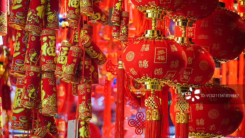 新年春节元宵节灯会图片素材