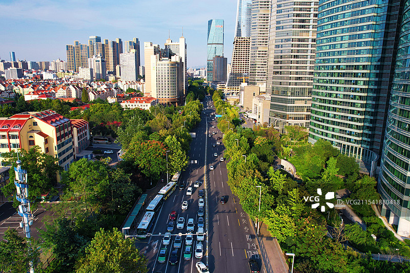 青岛市南区城市风光图片素材