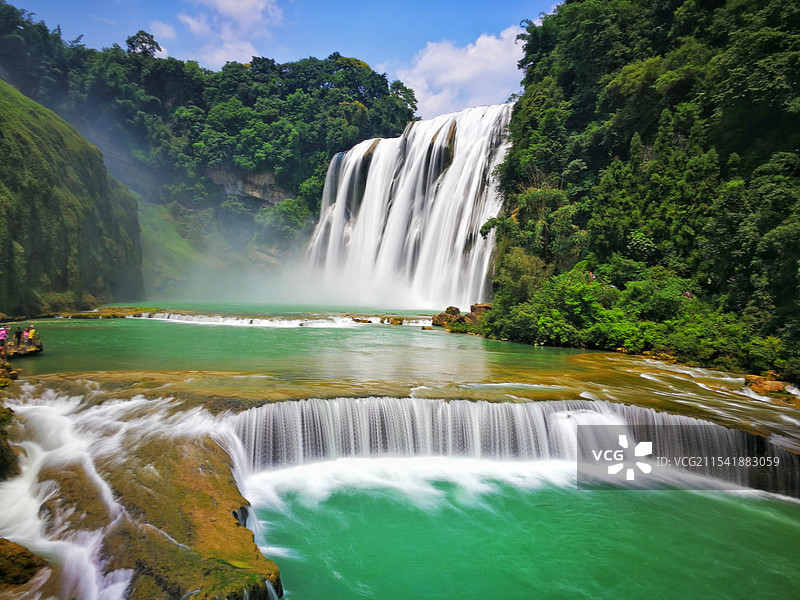贵州安顺黄果树瀑布风景区图片素材