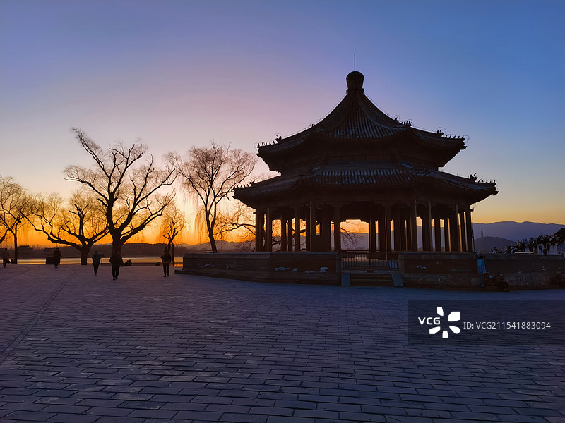 颐和园廓如亭图片素材