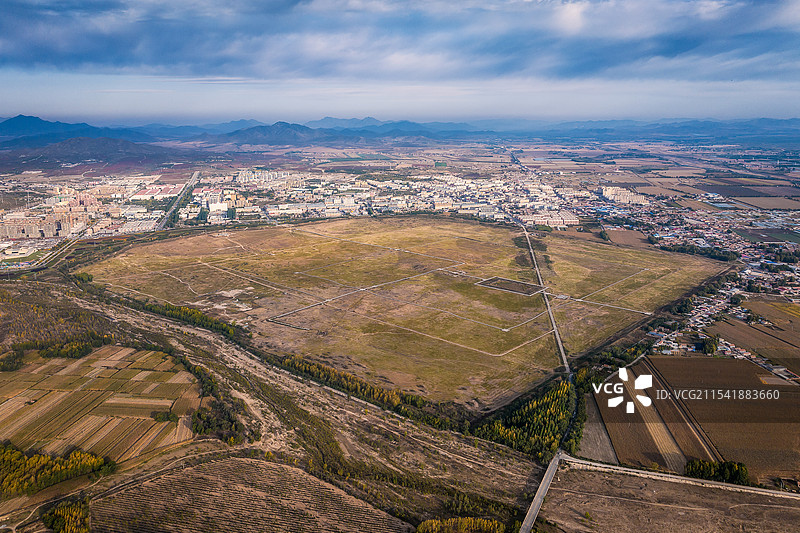 内蒙古巴林左旗辽上京遗址航拍图片素材