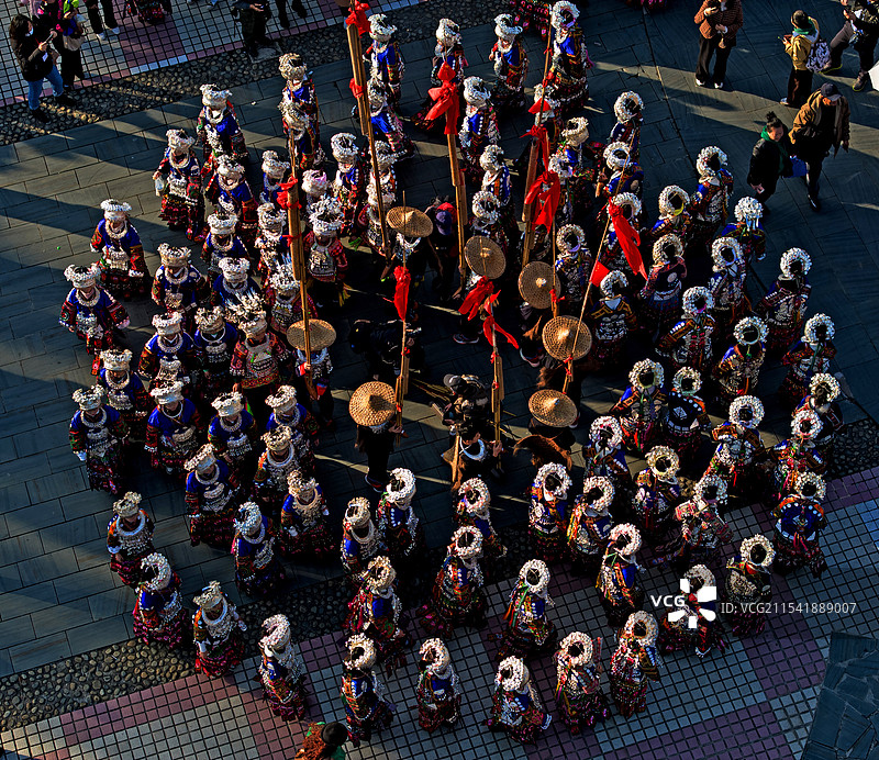 苗乡盛会（贵州省黔东南州雷山县苗年节）图片素材