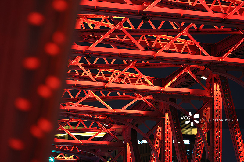 上海外白渡桥-夜景图片素材