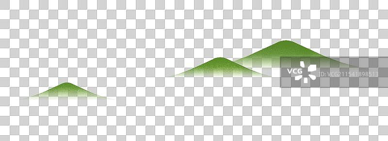 远山插画元素图片素材