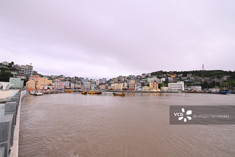 玉环鸡山岛渔村图片素材