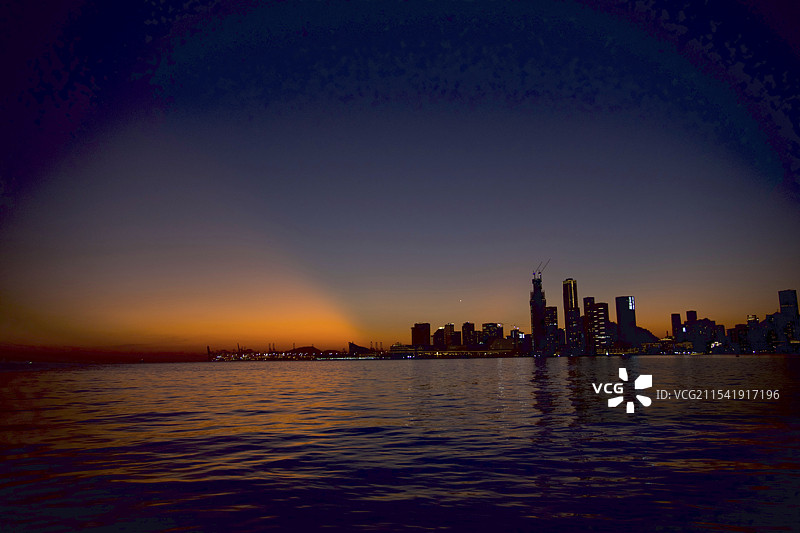 太子港 日落 深圳蛇口图片素材
