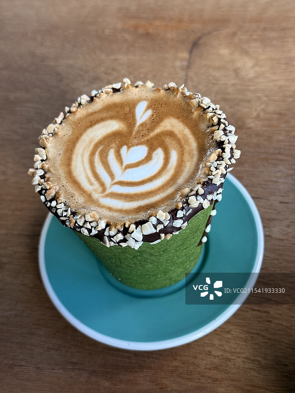 拿铁咖啡图片素材