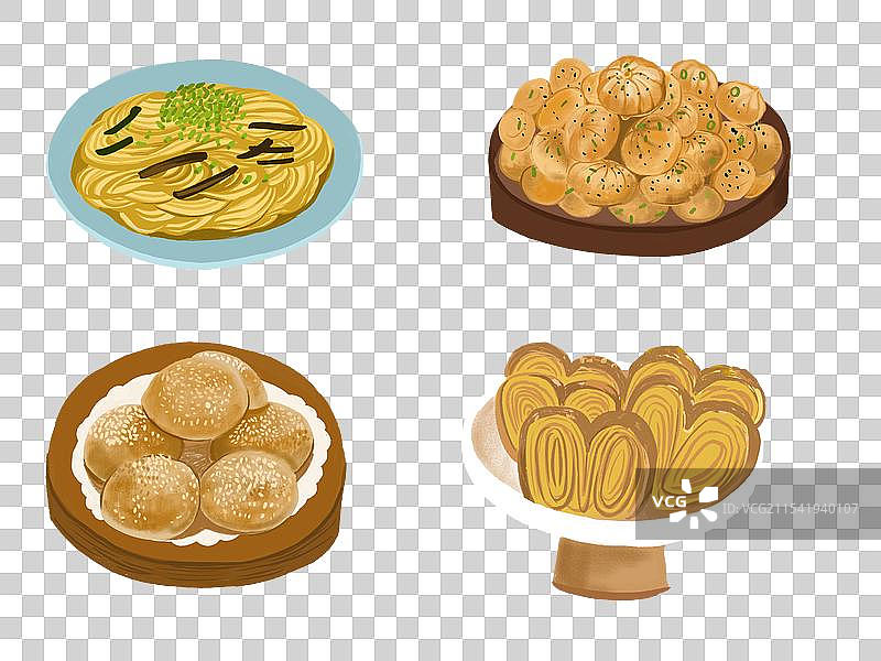 上海美食元素图片素材