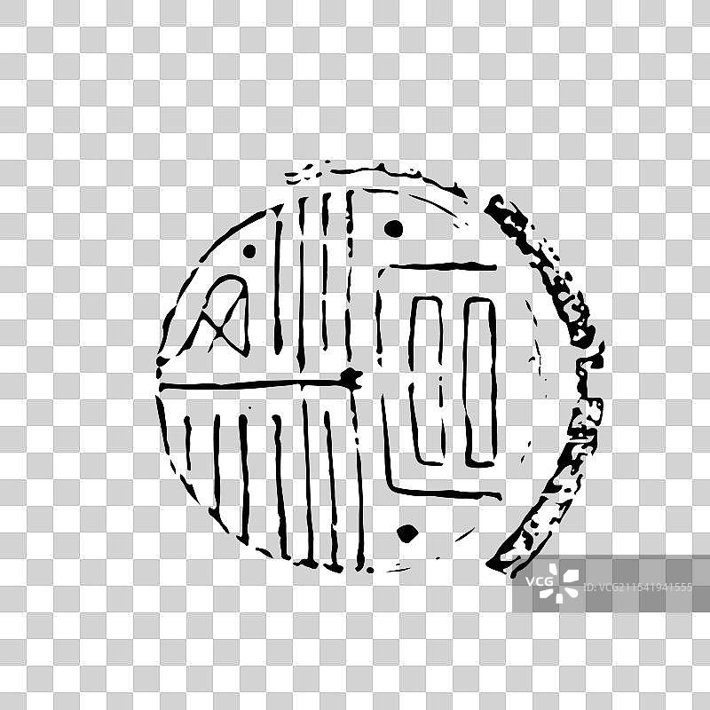 传统文化，汉代，瓦当，艺术，拓片图片素材