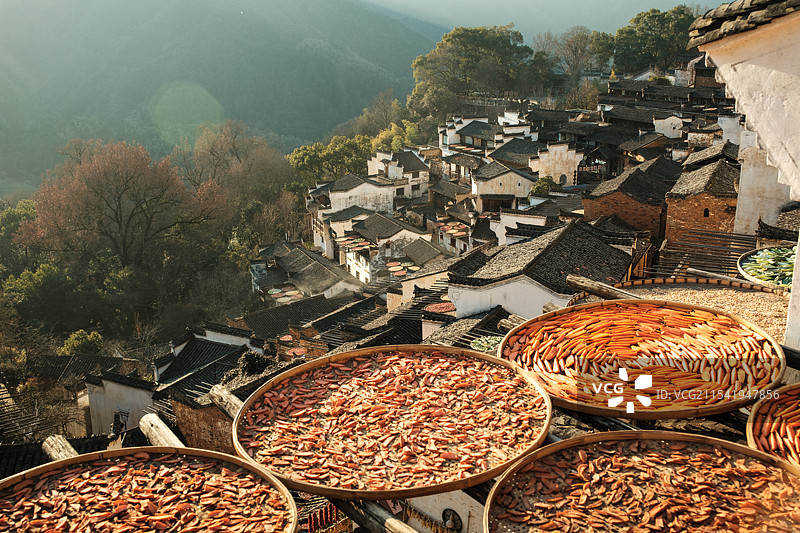 篁岭晒秋——最美中国符号图片素材