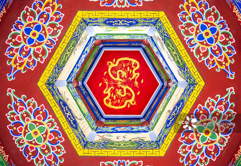 传统凉亭装饰艺术图片素材