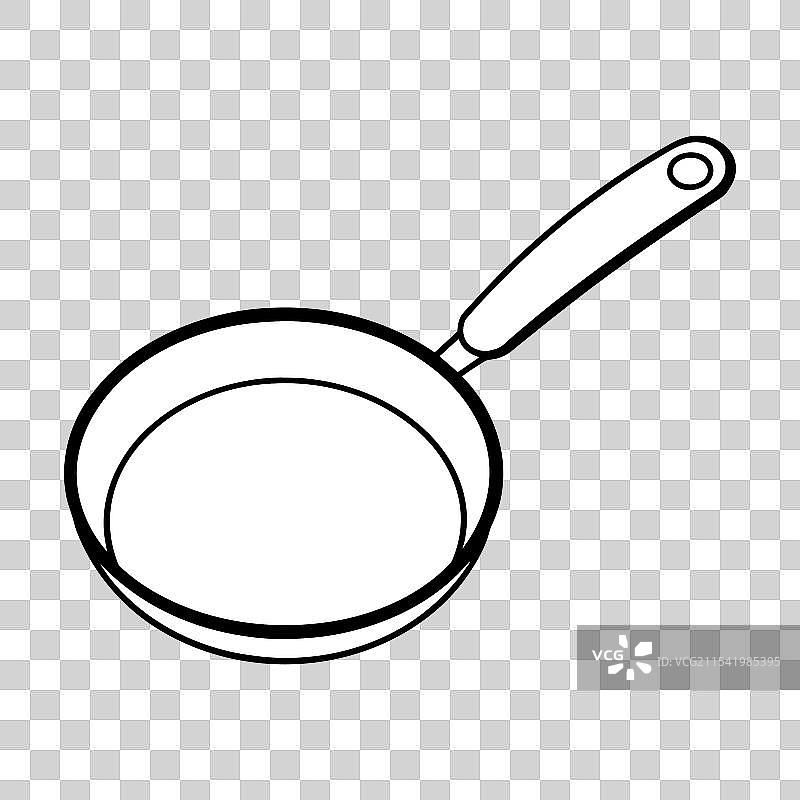 煎锅轮廓图片素材