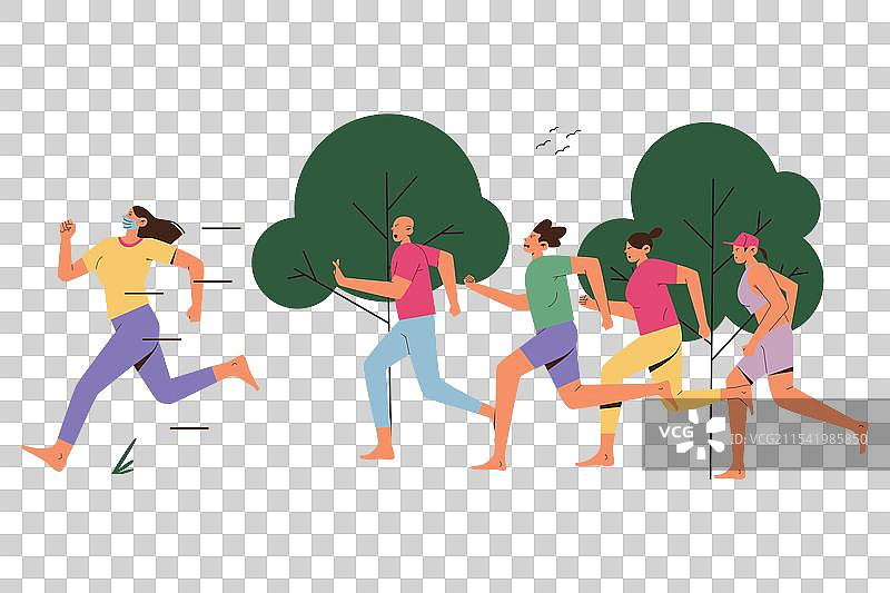 避开人群图片素材