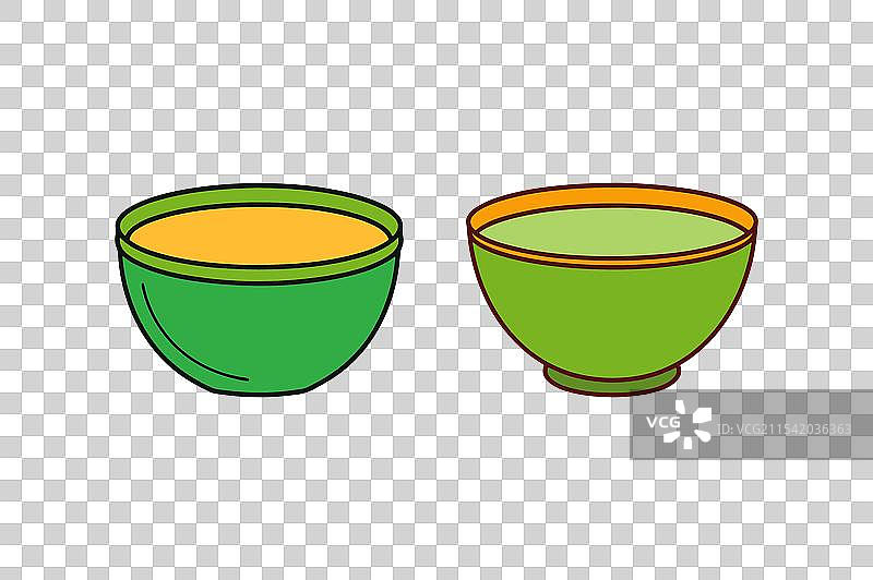 厨房汤碗图标集 - 食物剪贴画图片素材