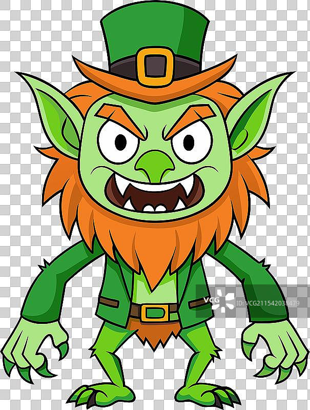 凶猛的妖精卡通形象图片素材